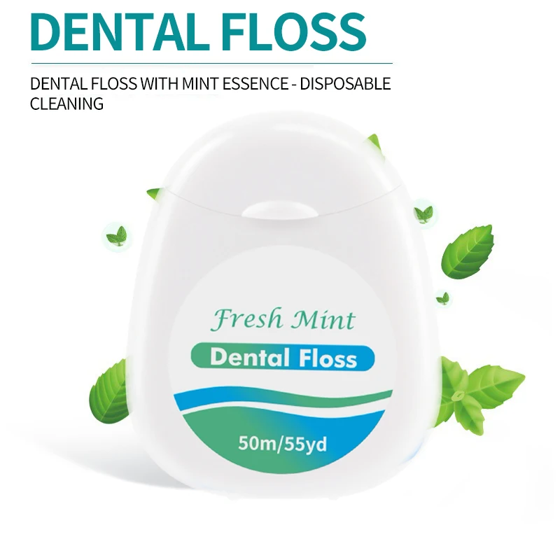 Rollo de hilo Dental de menta, caja blanca de 6/3/1 Uds., herramientas de limpieza bucal, palo de hilo Dental, juego para el hogar para adultos, cepillo Interdental de limpieza - imagen 5