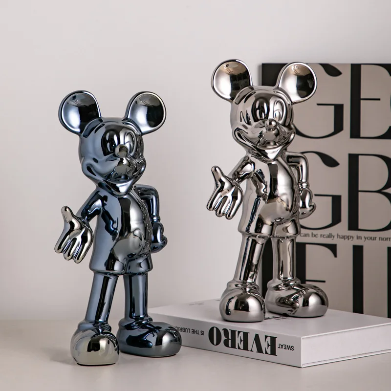 Disney-dibujos animados de Mickey Mouse para decoración de habitación, adorno de 27cm para porche, sala de estar, armario de Tv, armario de vino, regalos de inauguración de la casa, novedad de 2024 - imagen 4