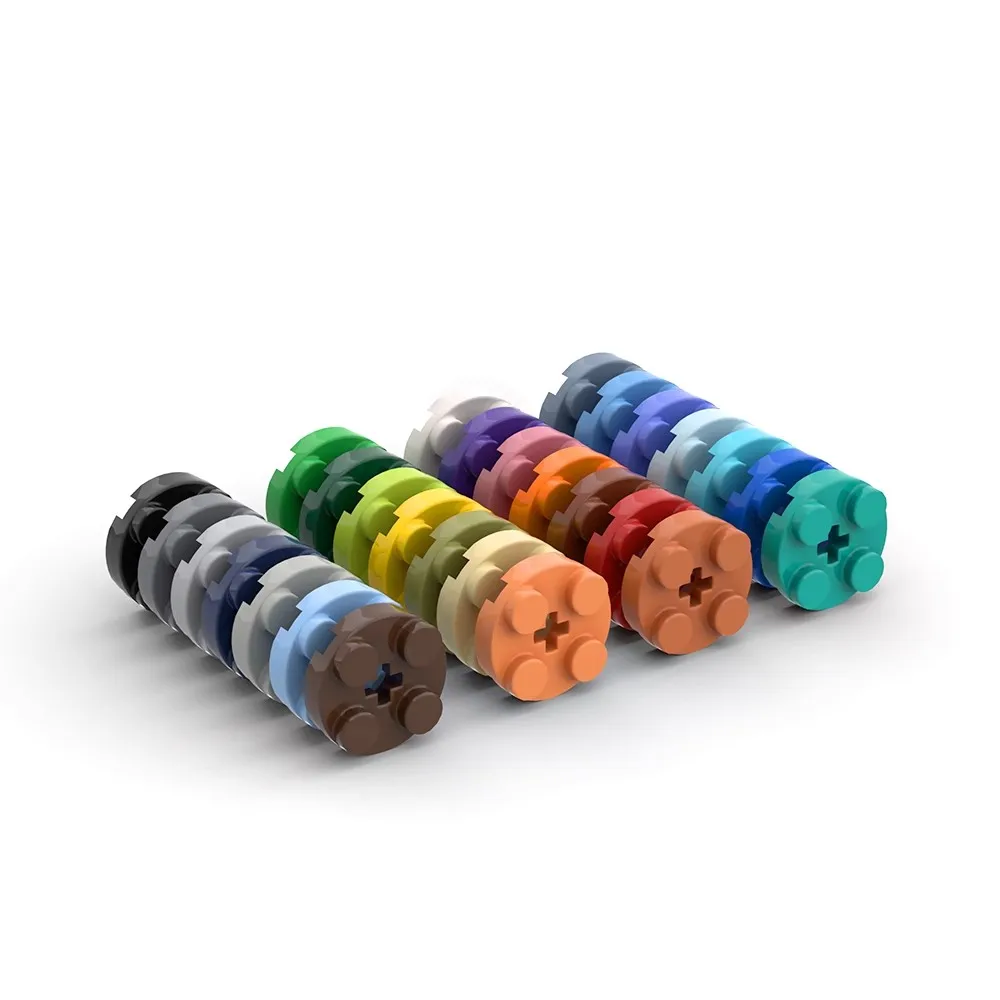 Placas redondas 2×2 para construir – Compatibles con LEGO para niños - imagen 4