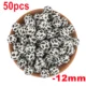 50pcs Black cow spot
