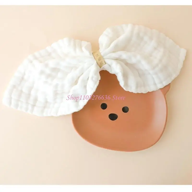 R6FD 5 PPCS Baby Facecloth Set algodón Babero Babero Babero Babero Porta para bebés Baby Sweet Wipe Taper Alto absorción - imagen 2