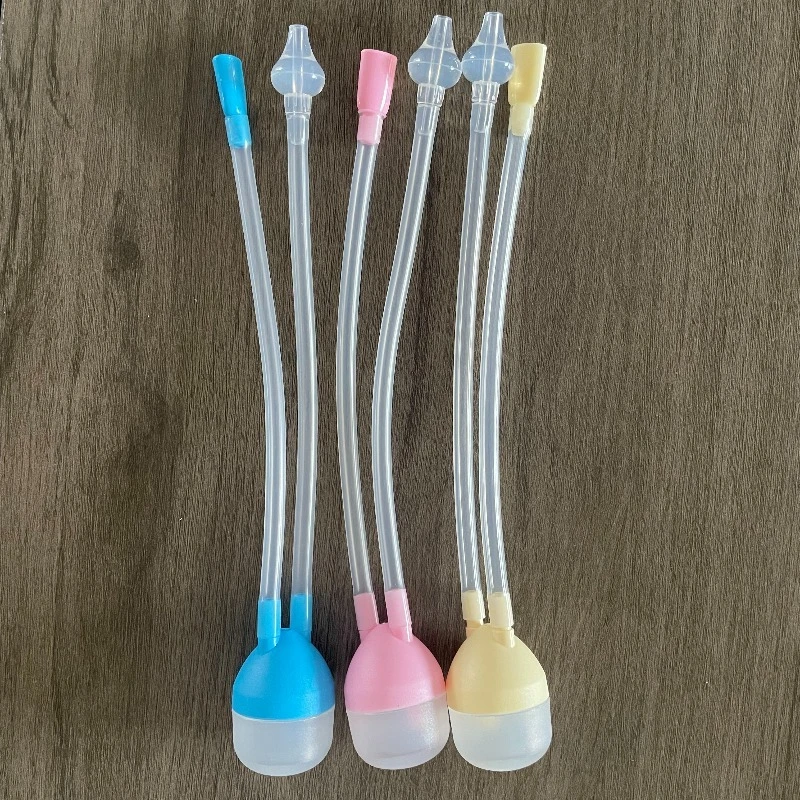 Aspirador Nasal de succión bucal para bebé recién nacido, inhalador Nasal de nariz para lavado infantil, tubo de limpieza de moco Nasal, pinzas aspirador antirreflujo - imagen 2