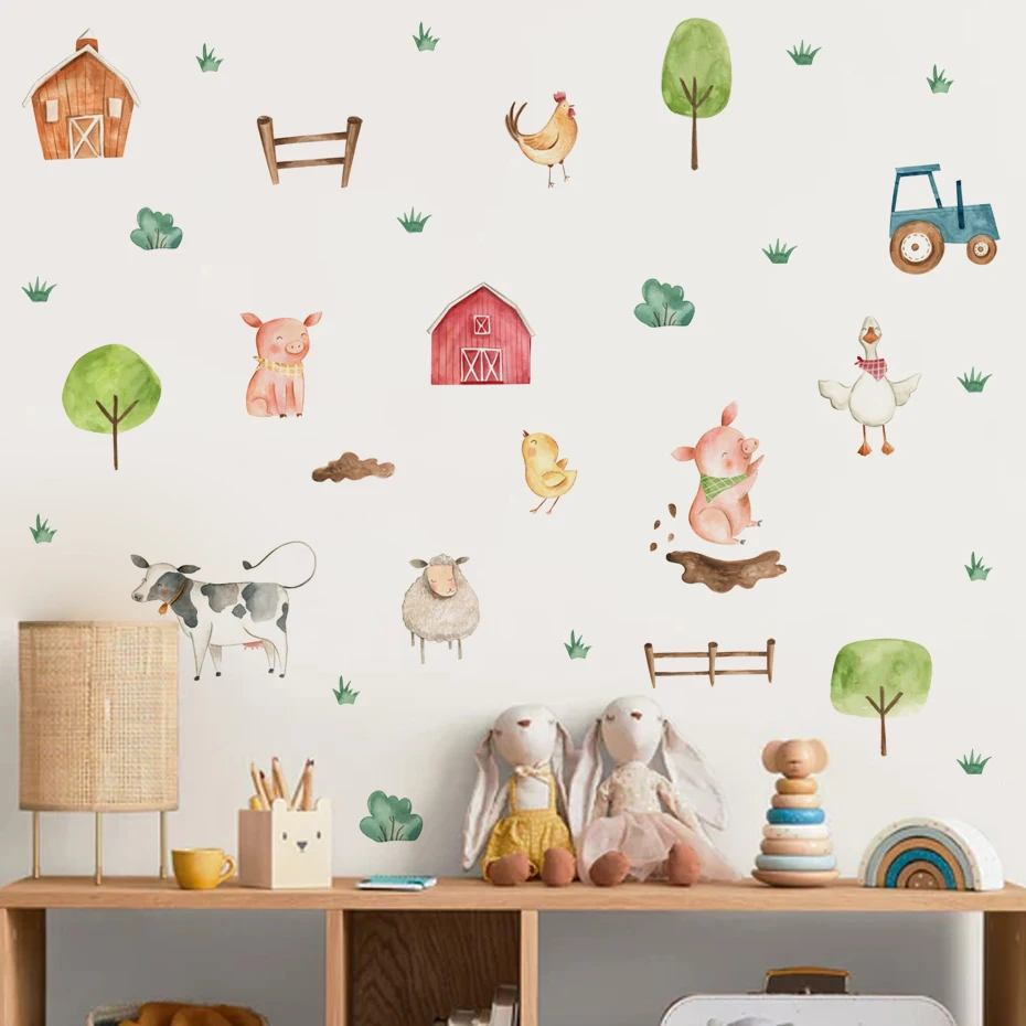 Vinilos decorativos de granja para habitación infantil – Animales de granja - imagen 3