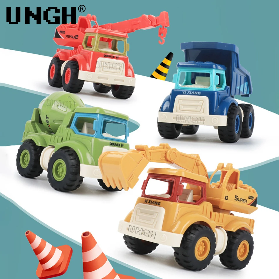 Pack vehículos de construcción para niños: grúa y excavadora - imagen 2
