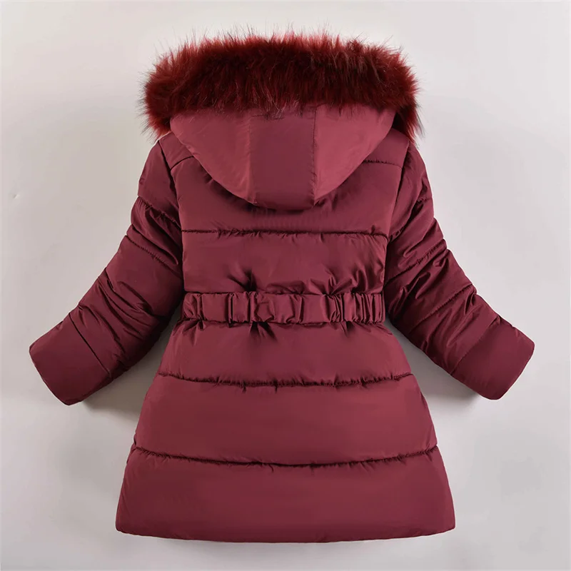 Parka acolchada de algodón con cuello de lana para niños – Invierno - imagen 2