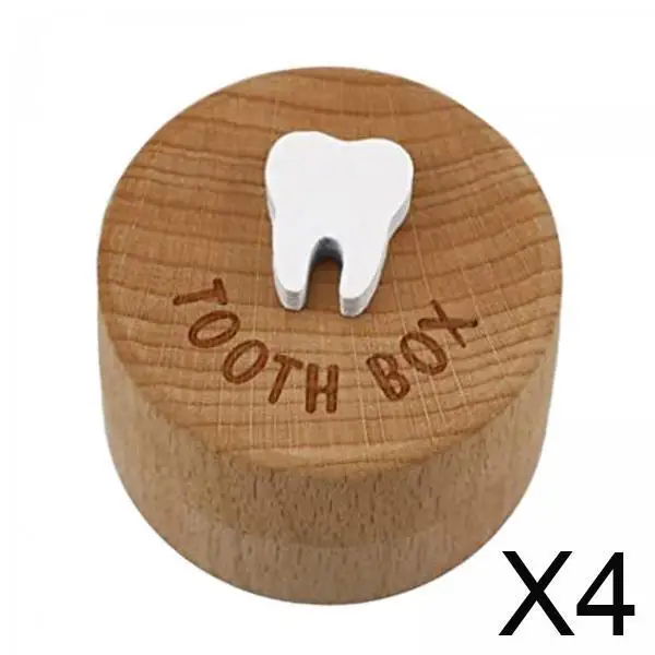 Caja para dientes de leche en madera – recuerdo de cabello natural