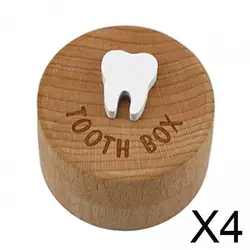 Caja para dientes de leche en madera – recuerdo de cabello natural