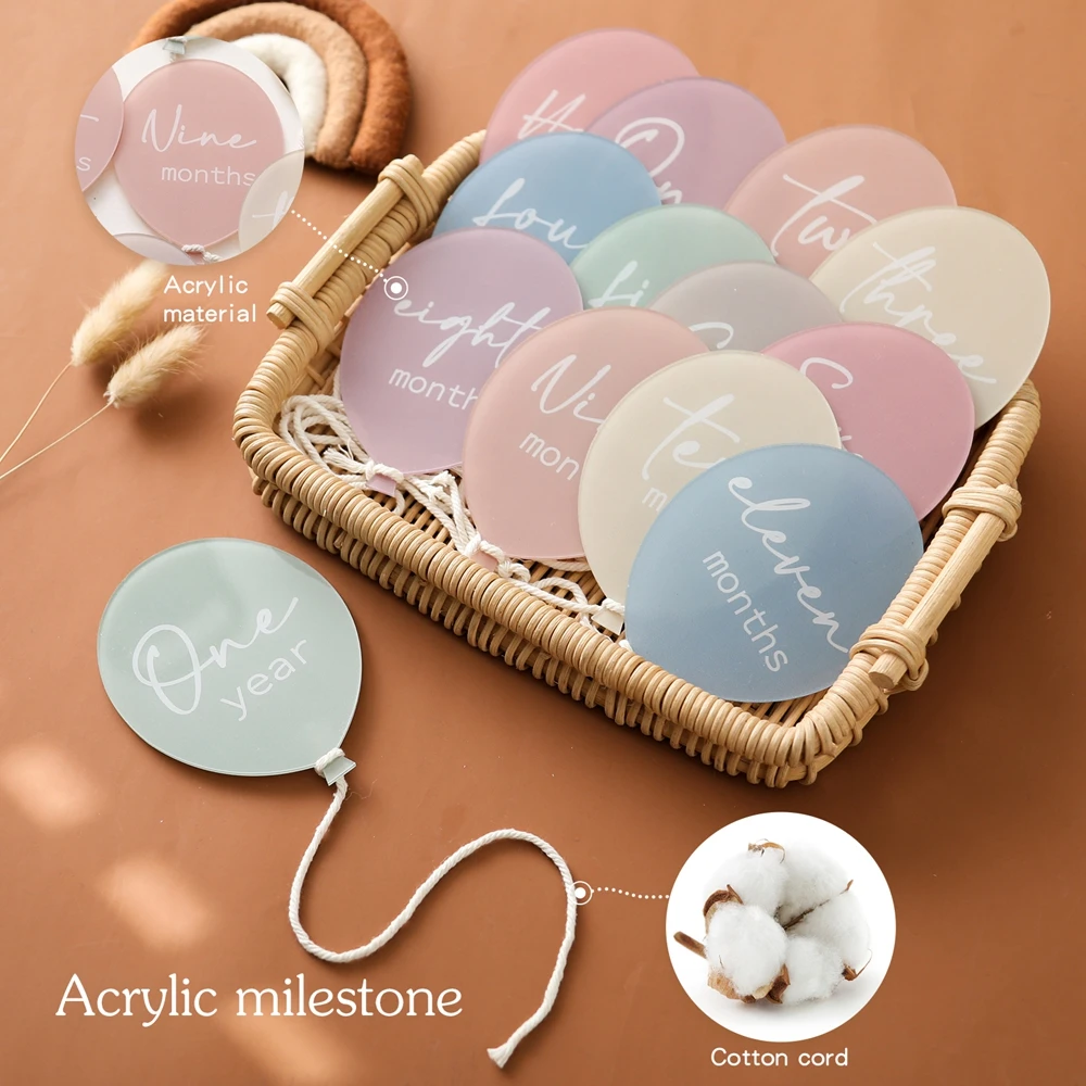 Globos para fotos de bebé hito – Decoración guardería - imagen 3