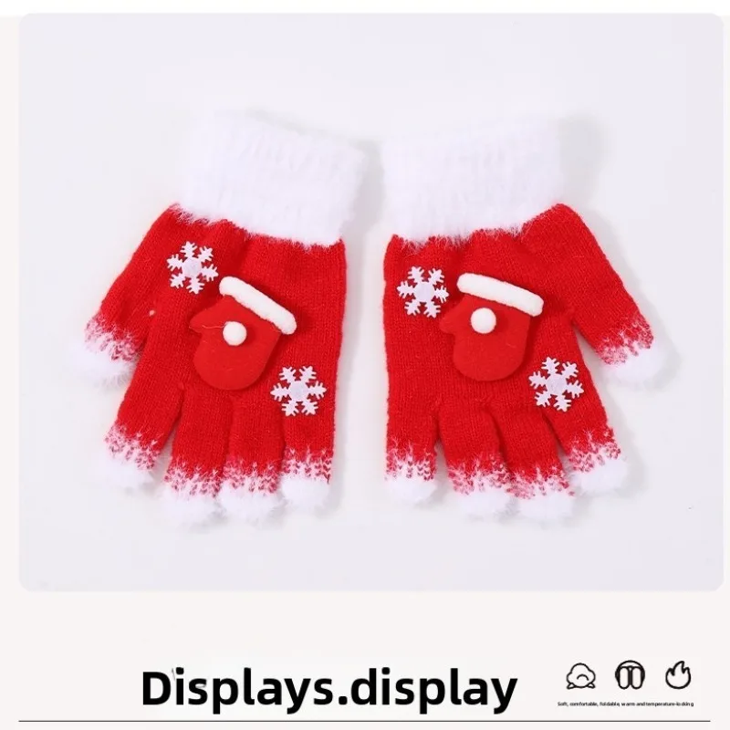 Guantes de invierno para bebé – Cálidos y cómodos, diseño navideño - imagen 3