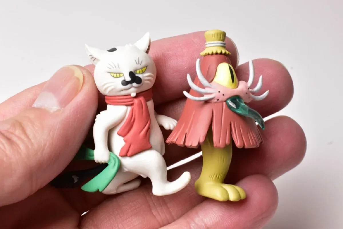 Kitan cápsula de juguete Bakeneko Zorozoro figura mascota parte.3 Yokai gato fantasma japonés legendario neko monstruo caracal figuras - imagen 4