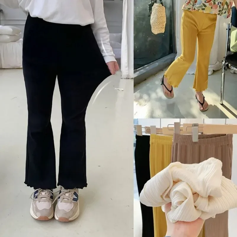 Pantalones acampanados capri de punto fino para niña – Estilo princesa - imagen 5