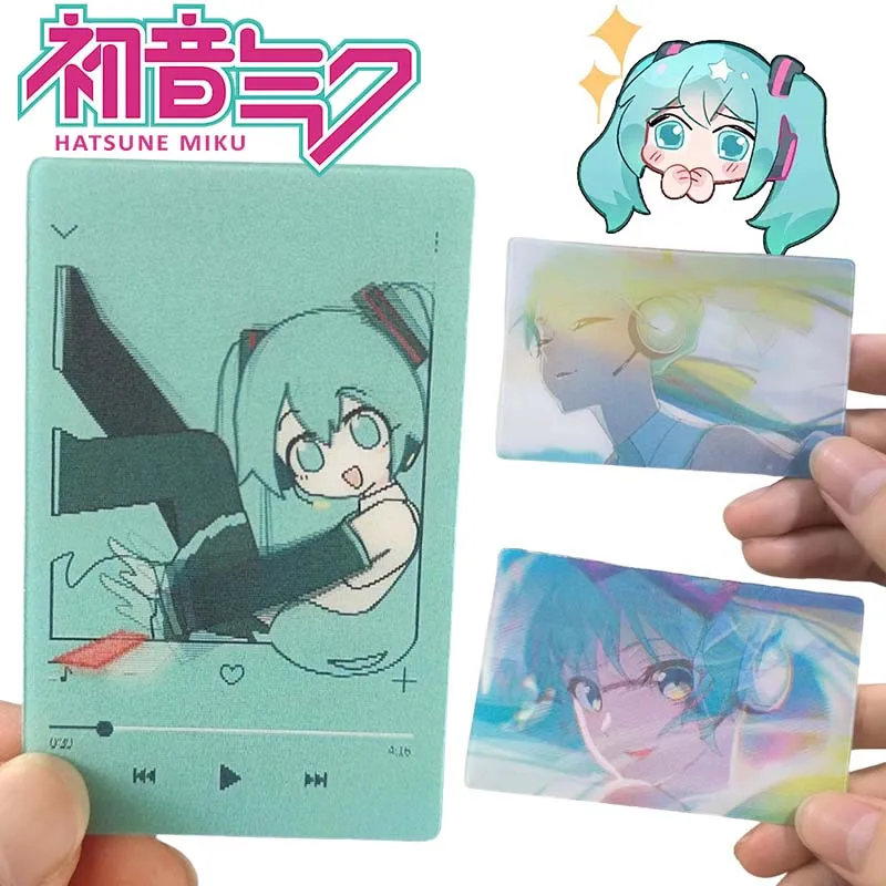 Hatsune Miku-tarjeta Raster de Anime para niños, juguetes multiescambio, tarjeta Manga Raster, postal, colección de cartas, figura, regalos de cumpleaños, nuevo