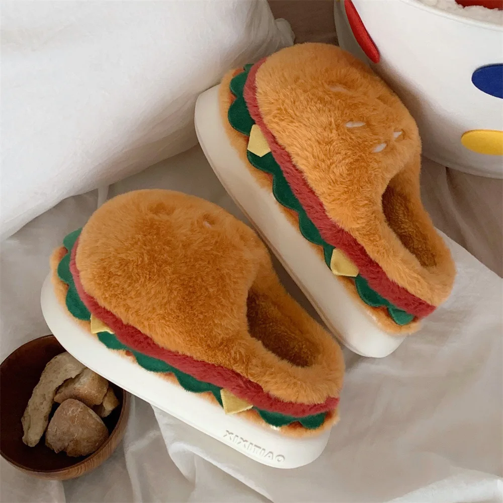Pantuflas de felpa suaves para casa con suela gruesa – Para niñas - imagen 3