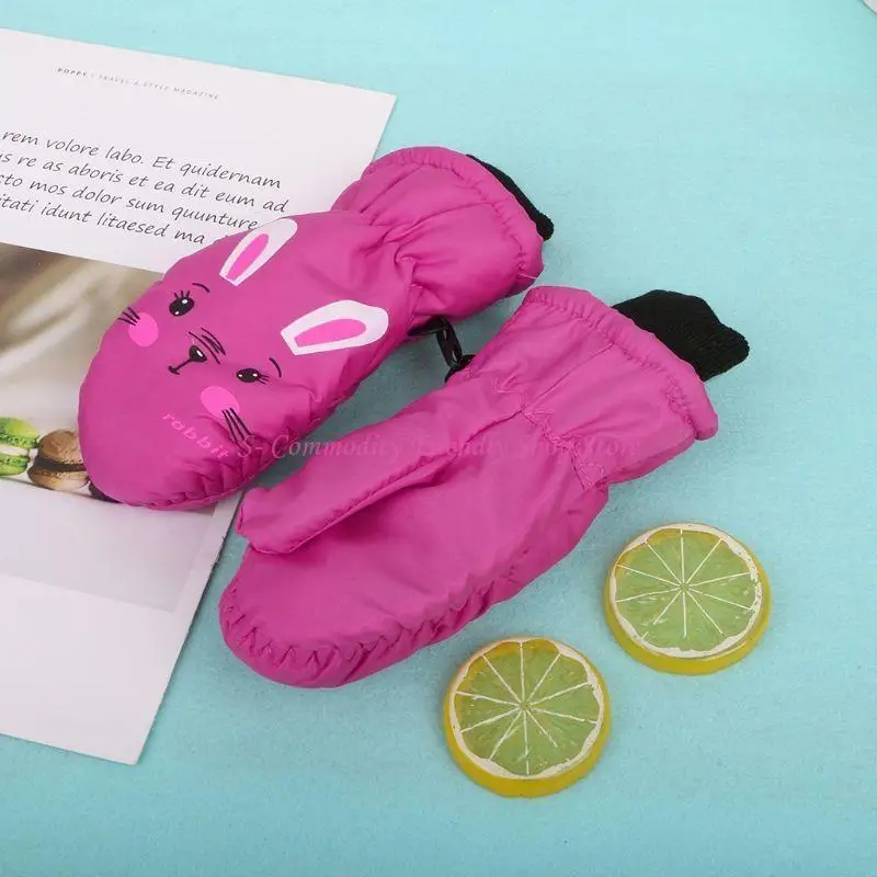 Guantes esquí a prueba viento forro polar niños niñas - imagen 2
