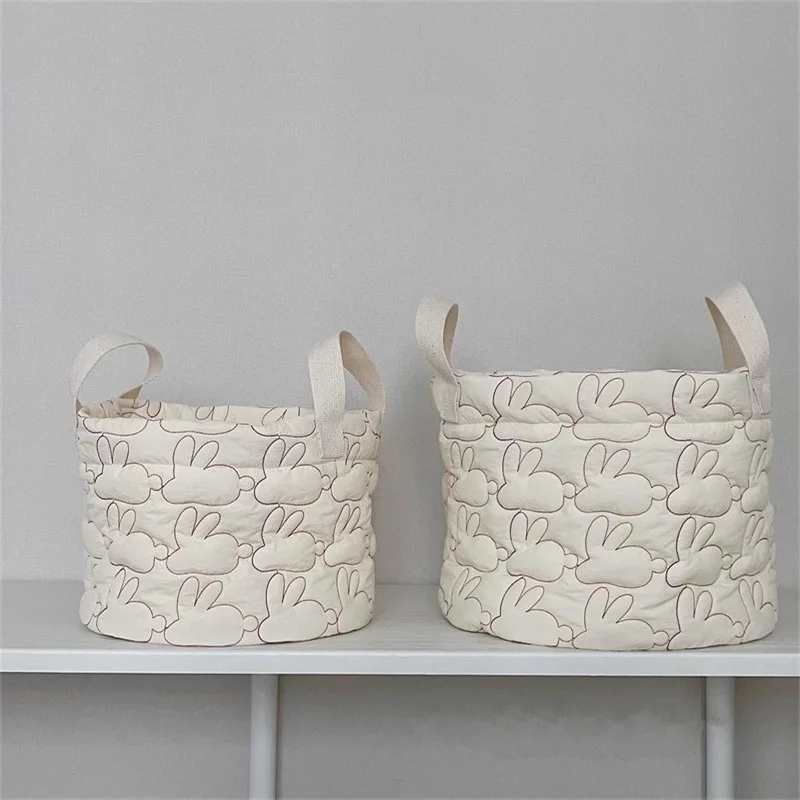 Cesta organizadora acolchada para pañales y juguetes del bebé - imagen 4