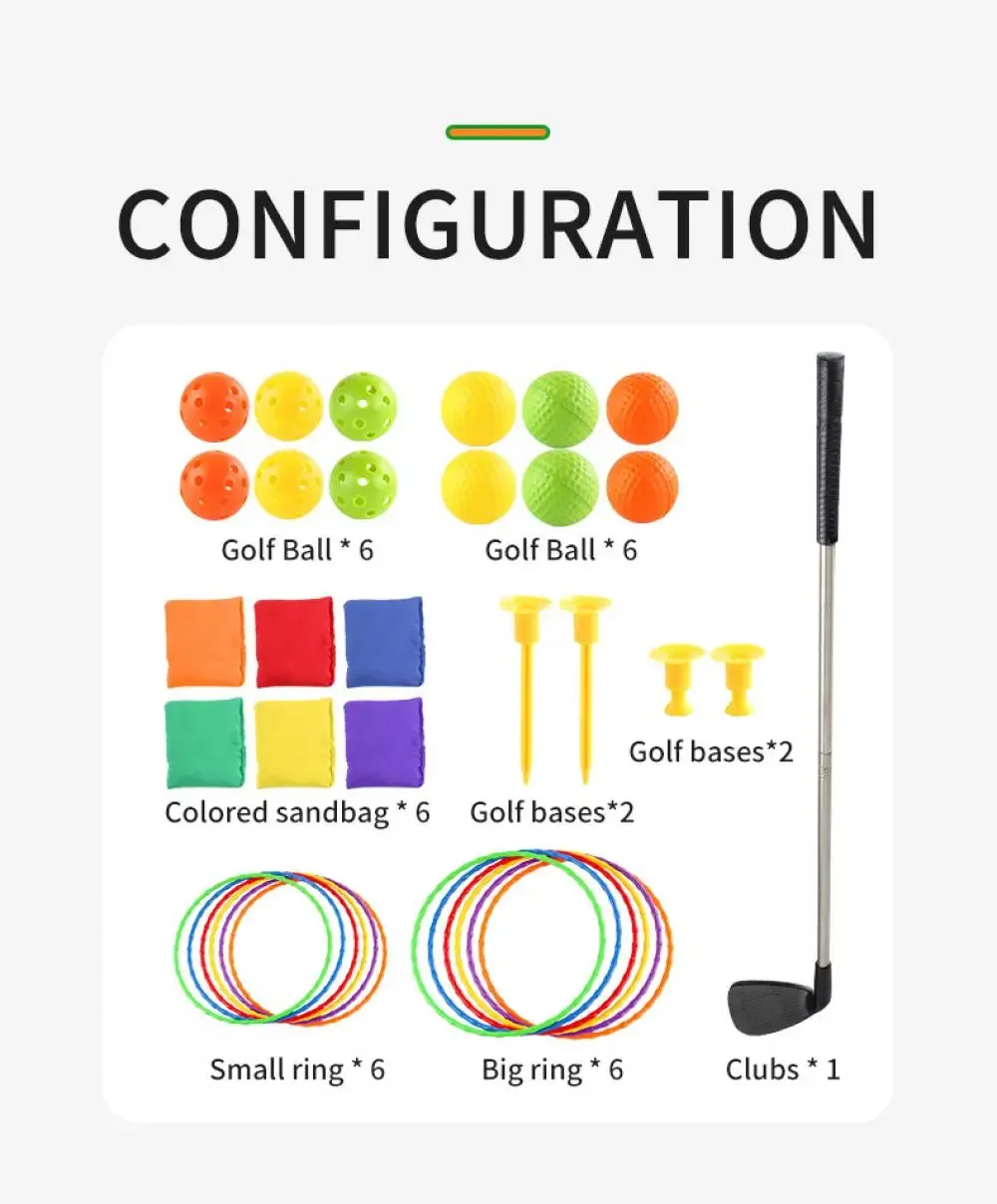 Juego de puntería de golf con saquitos y alfombra de práctica - imagen 3