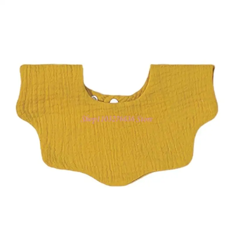 R6FD Muslin Bib Bab Baby Saliva Toalla algodón Toalla babeo suave - imagen 4