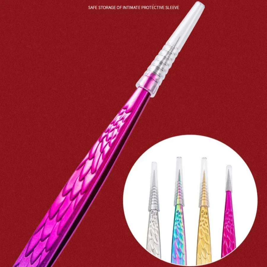 Pinzas Pinzas aislantes Punta para extensiones de pestañas 1 pieza Pinzas puntiagudas rectas Pinzas para pestañas Removedor de espinillas puntiagudas - imagen 4