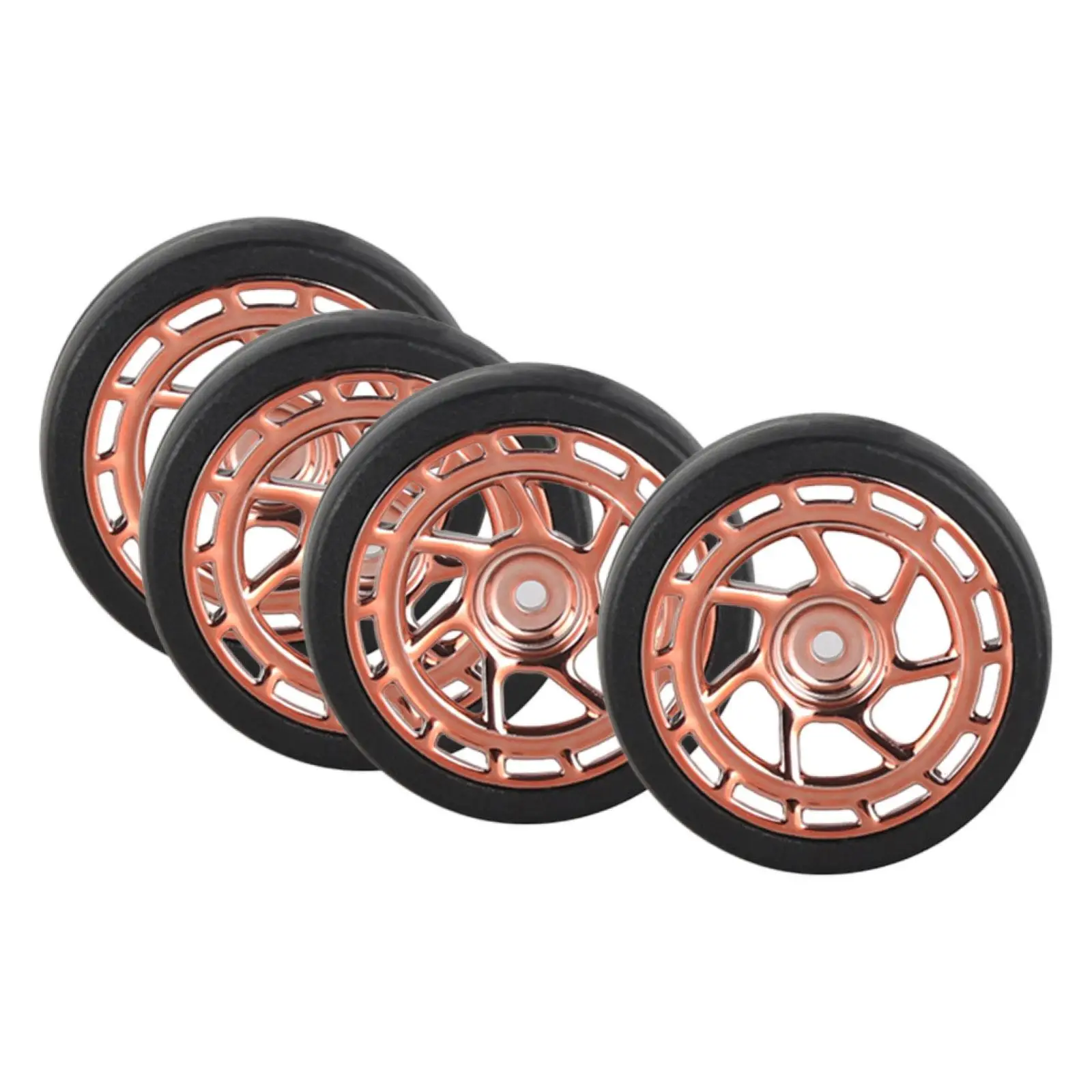 4 Pieces RC Car Drift Tires 31mm Diameter Wheel Rim and Tires Set for 1:18 Scale RC Touring Drift Truck Spare Parts Accessories