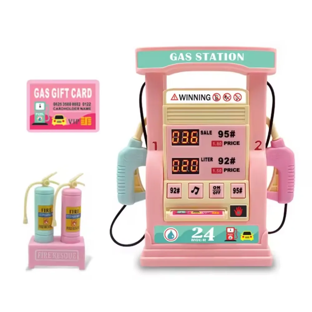 Bomba de gasolina para niños, juguete de simulación, estación de gasolina para coche, regalo, juguete educativo para edades tempranas, juguetes educativos interactivos de escritorio para padres e hijos - imagen 5
