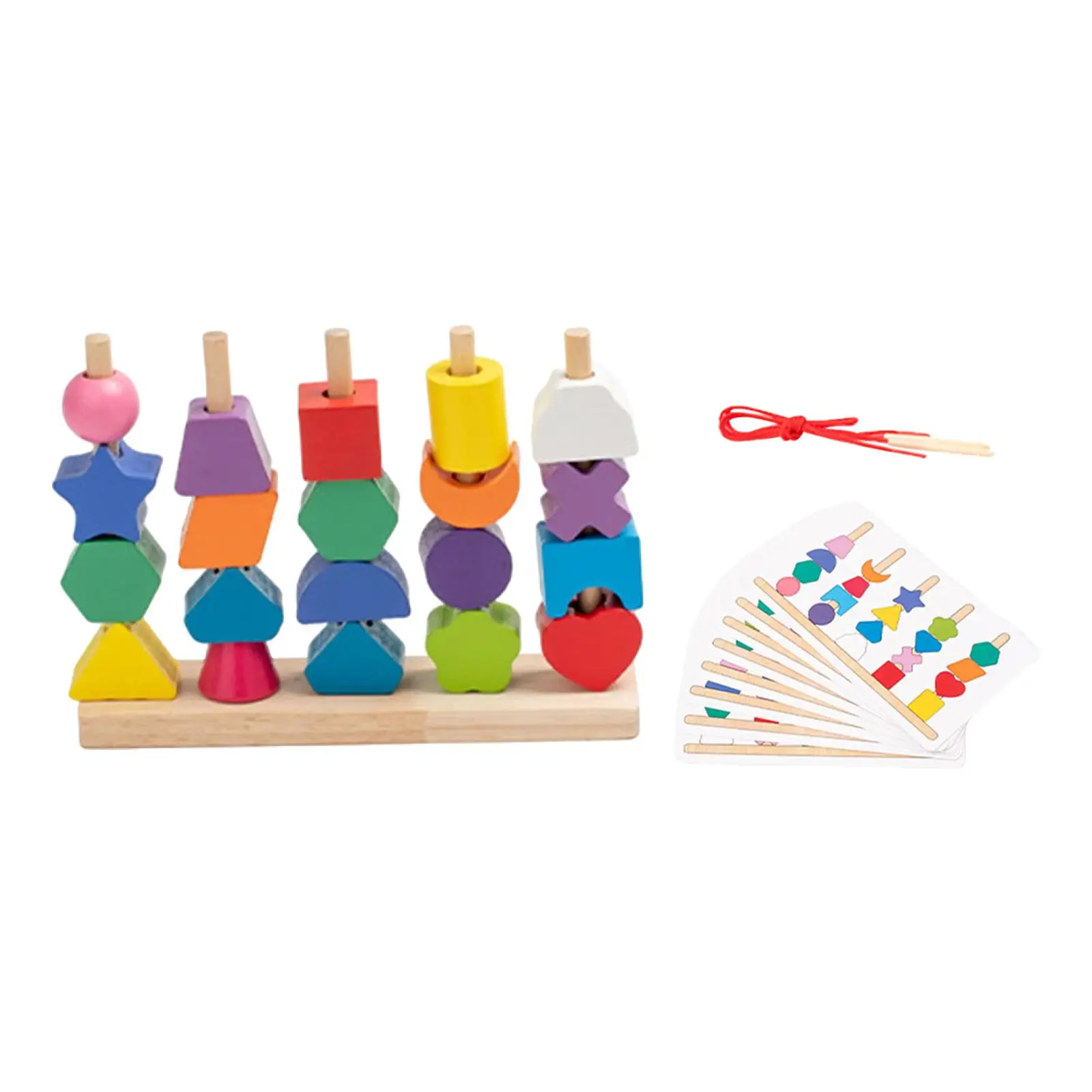 Colorful Beaded Toys Interactive Game Montessori Toys for Baby Children Kids