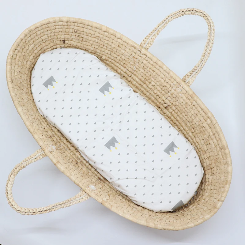 Sábana ajustable de algodón para bebé de 82x41cm, funda de colchón suave y transpirable para recién nacido, funda para cambiador de 32x16 pulgadas para niño y niña - imagen 2