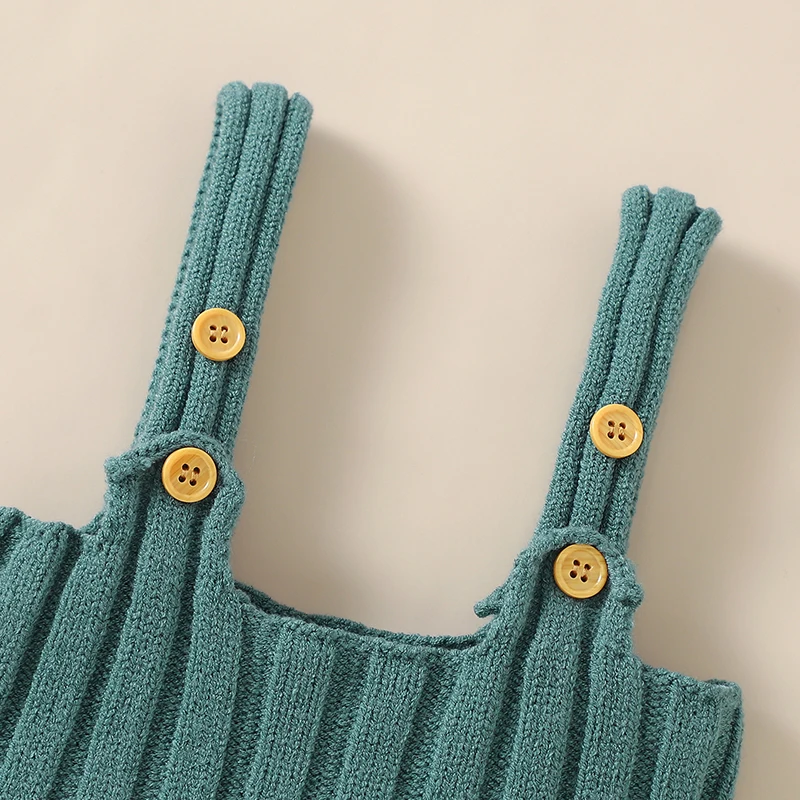 Peleles para bebé recién nacido, ropa a la moda sin mangas de punto liso para niños y niñas, monos con tirantes, disfraz de 0 a 18m, ropa para niños - imagen 4