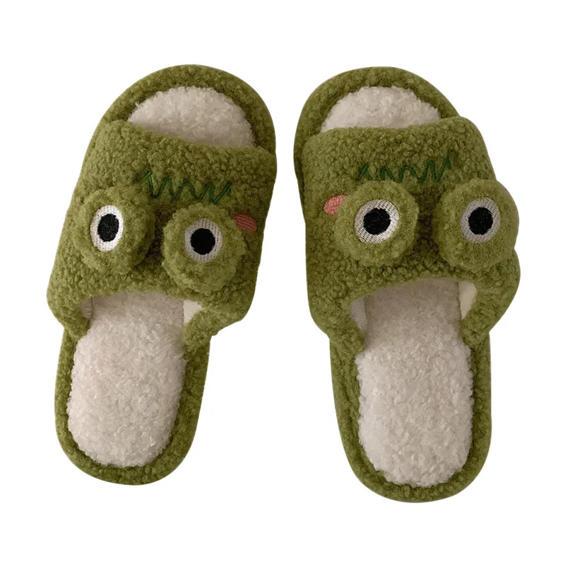 Pantuflas de interior con dibujos de rana - Calidez suave para casa - imagen 2