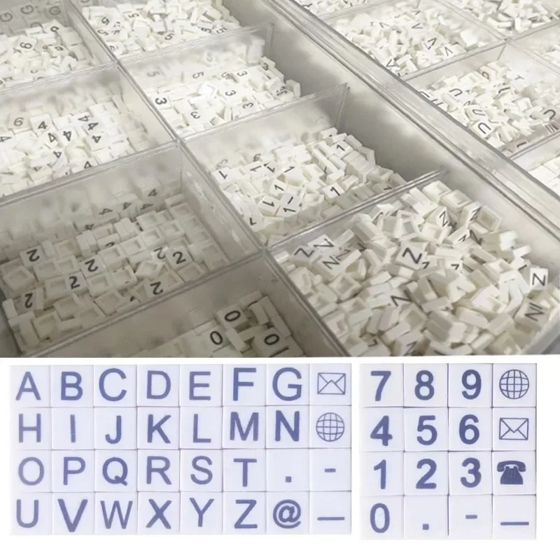 number 0-9 And English  A-Z 3070 Tile 1x1with printed compatible accessory brick DIY building block Computer keyboard  toys - imagen 3