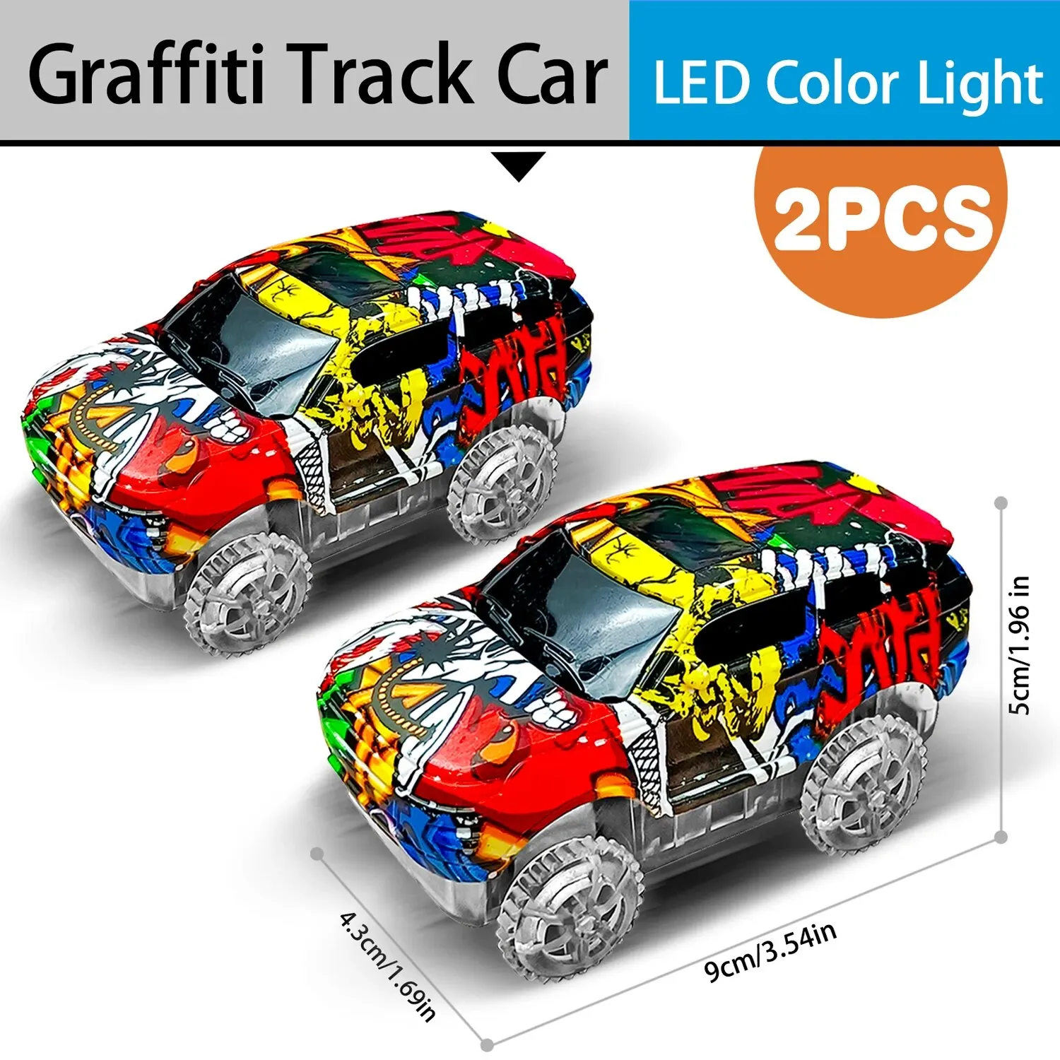 2pcs Graffiti Car