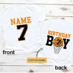 Camiseta personalizada de baloncesto para cumpleaños infantil