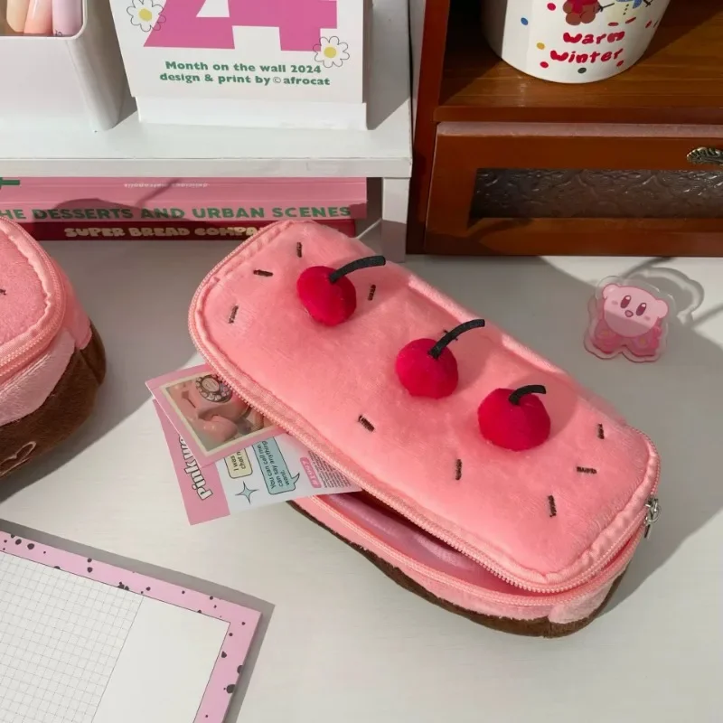 Estuche de lápices de cereza para niños – bolsa escolar - imagen 4