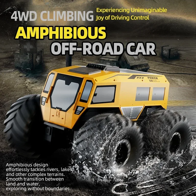 JJRC Q210 Rc Car ATV interruptor de alta velocidad baja apariencia única terreno escalada todoterreno vehículo anfibio juguetes para niños chico regalo - imagen 2