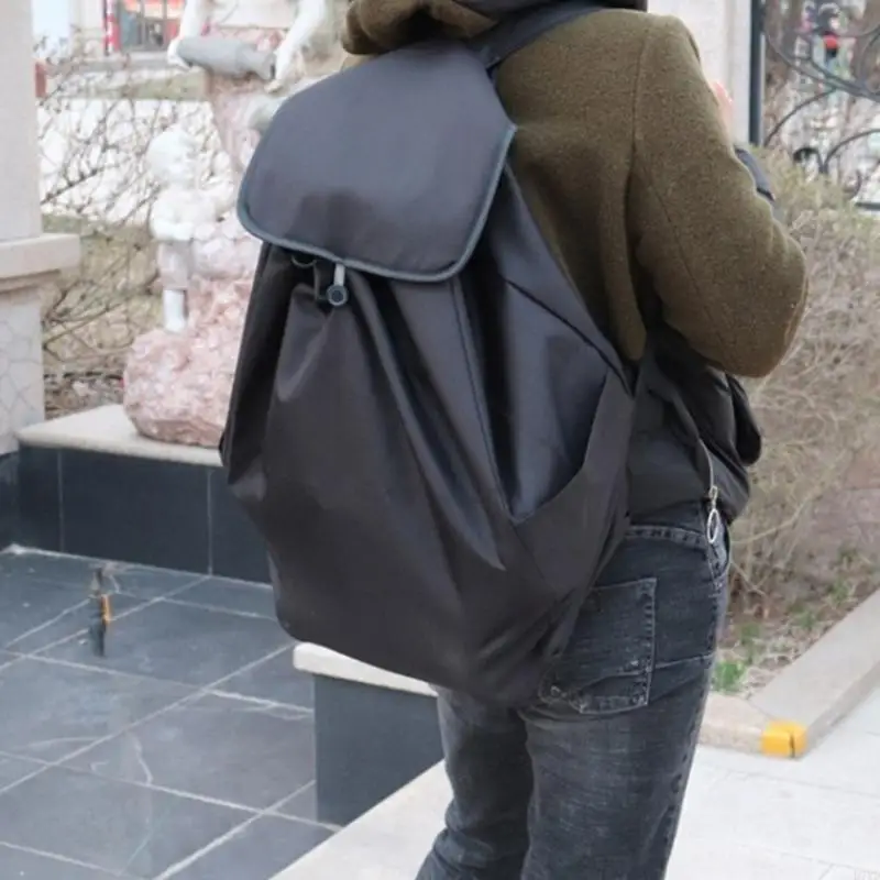 D7YD bolso a prueba salpicaduras correa hombro ajustable mochila almacenamiento gran capacidad mochila fácil - imagen 3