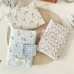 Funda A6 para cuaderno infantil hecha a mano - floral trebol