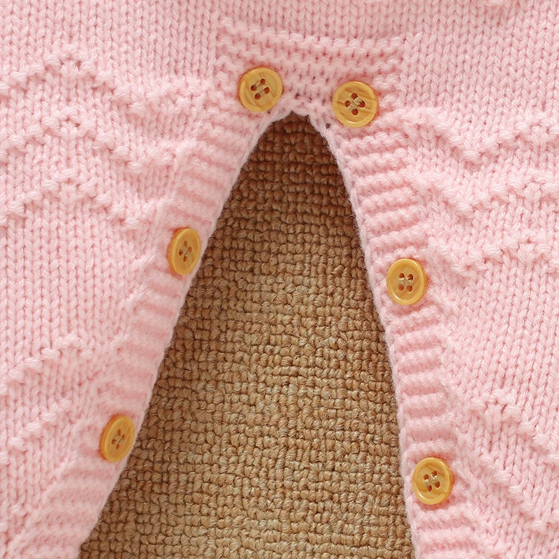 Peleles florales rosas para niña, monos tejidos sin mangas con tirantes para recién nacido, prendas de vestir de una pieza para niño de 0 a 9m, monos, ropa - imagen 5