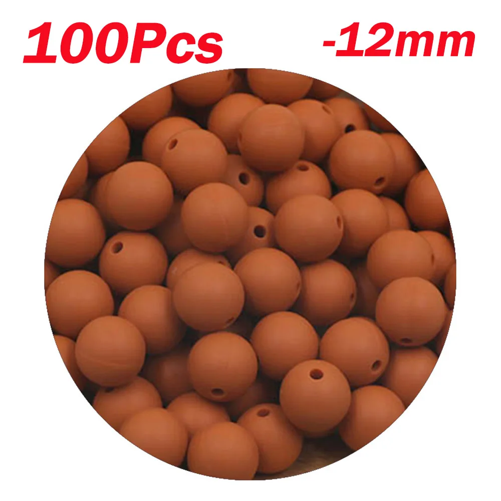 100pcs Rust brown