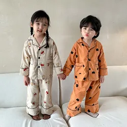 Conjunto pijama infantil de algodón con estampado animado para niño