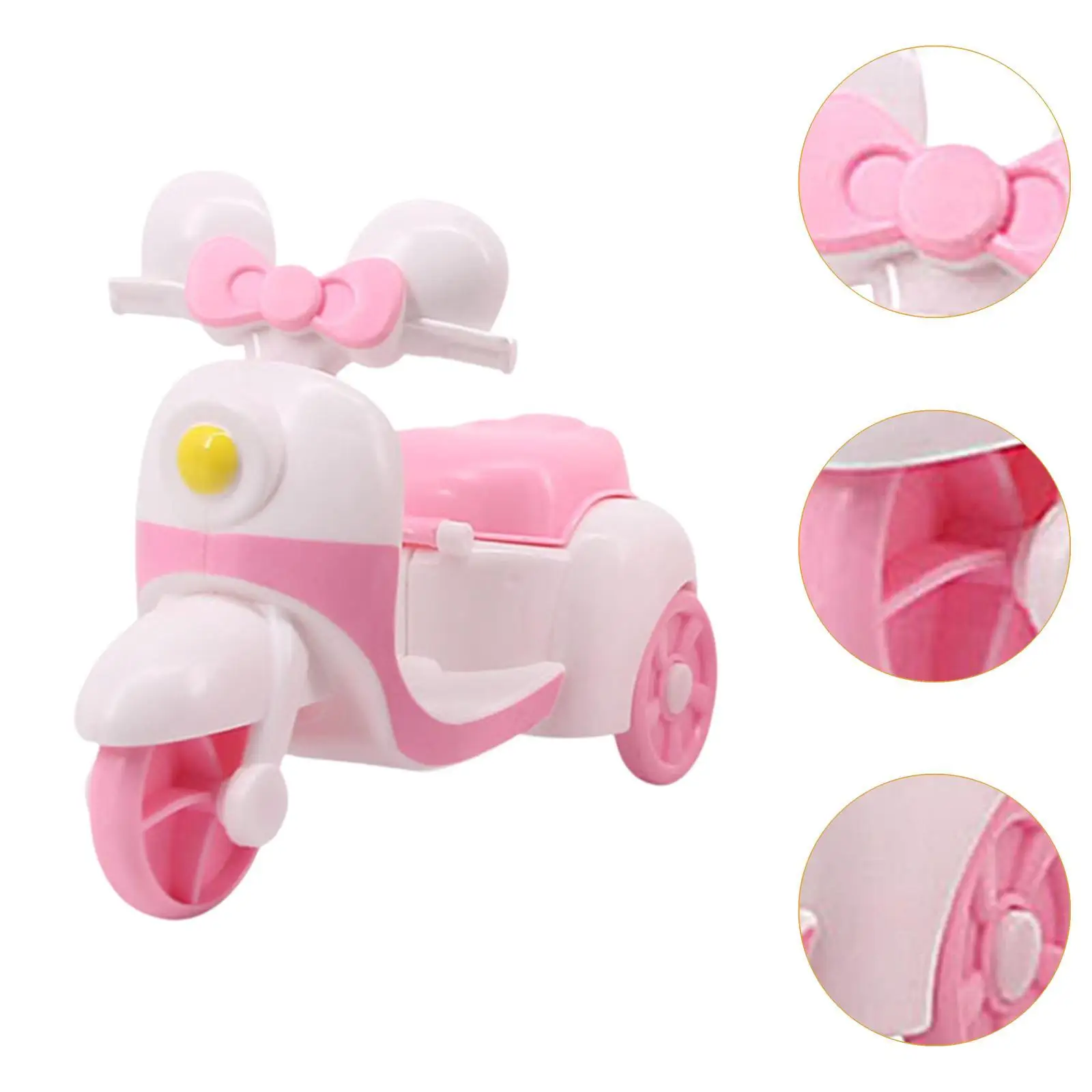 Mini muñeca decoración de motocicleta Linda Mini muñeca motocicleta juguete colección para niñas - imagen 5
