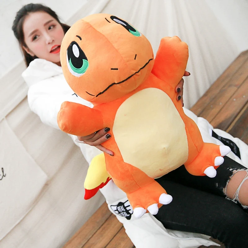 Juguete de peluche de Anime Charmander de gran tamaño, peluches adorables, sofá cama, decoración del hogar, almohada de muñeca Charmander, regalos de navidad - imagen 3