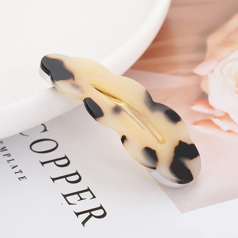 Pasadores de ácido acético dulce de Japón y Corea del Sur, Clip de pelo ondulado, accesorios para el cabello de niña, pasador de pelo de 7 colores, Clip de flequillo lateral, 1 ud. - imagen 2