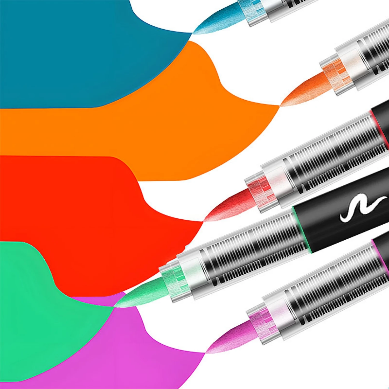 Rotuladores de pintura acrílica con punta de pincel, bolígrafos de pintura acrílica de primera calidad para pintura, roca, lienzo, madera, vidrio, cerámica, tela, secado rápido - imagen 4