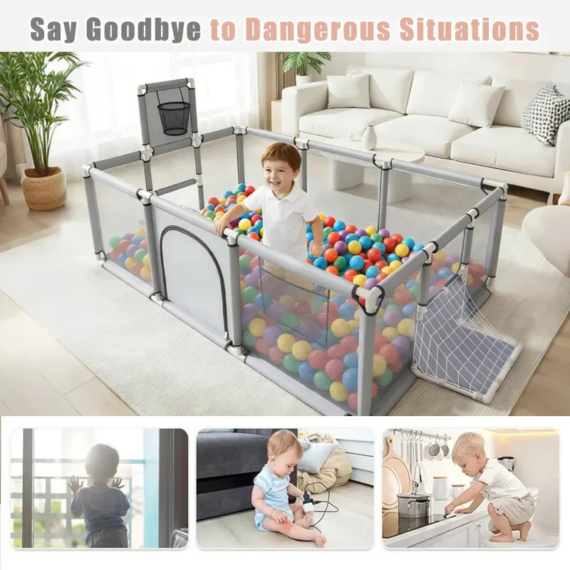 Imbaby Corralito para bebés grande - Barrera de seguridad - imagen 5