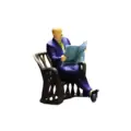 man with book