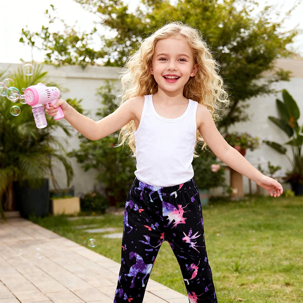 DXTON Leggings unicornio para niña – Pantalones elásticos primavera - imagen 4