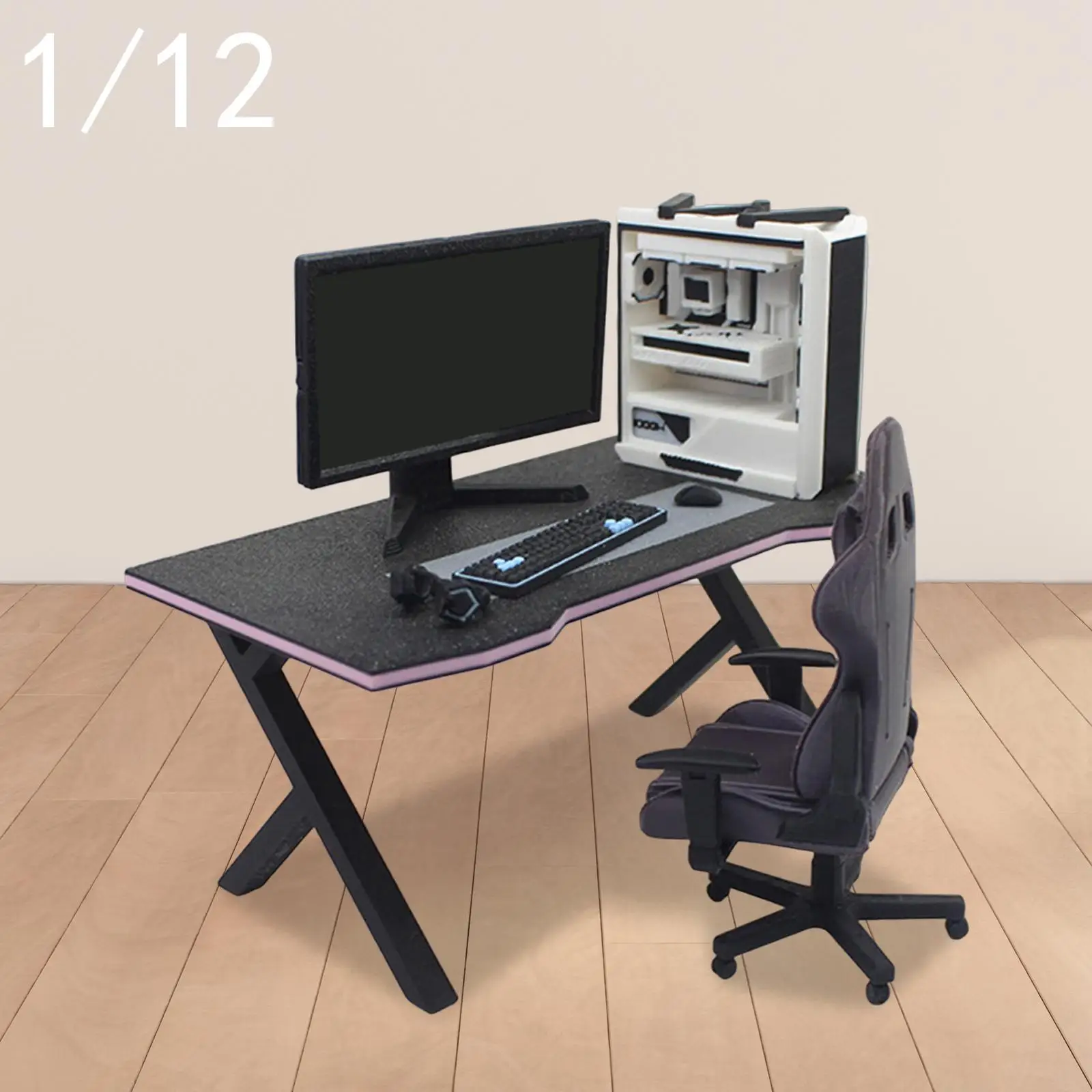 1:12 Scale Dollhouse Miniature Furniture Gifts Decorative Esports Furniture