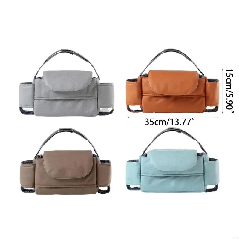 QX2D Organizador cochecito – Bolsa con bolsillos y bolsillo térmico - imagen 3