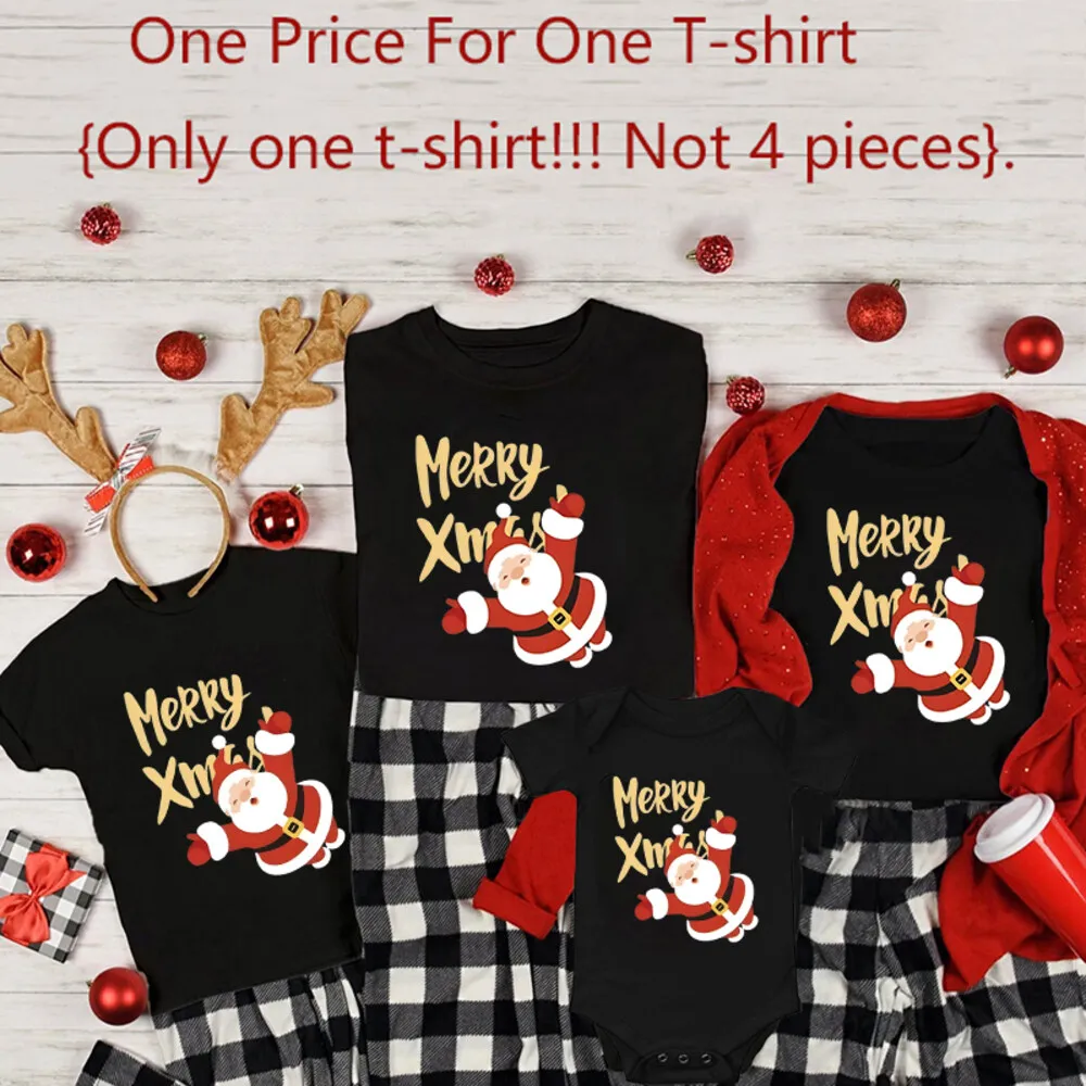 Camisas Coordis familia + pelele bebé – Conjunto Navidad