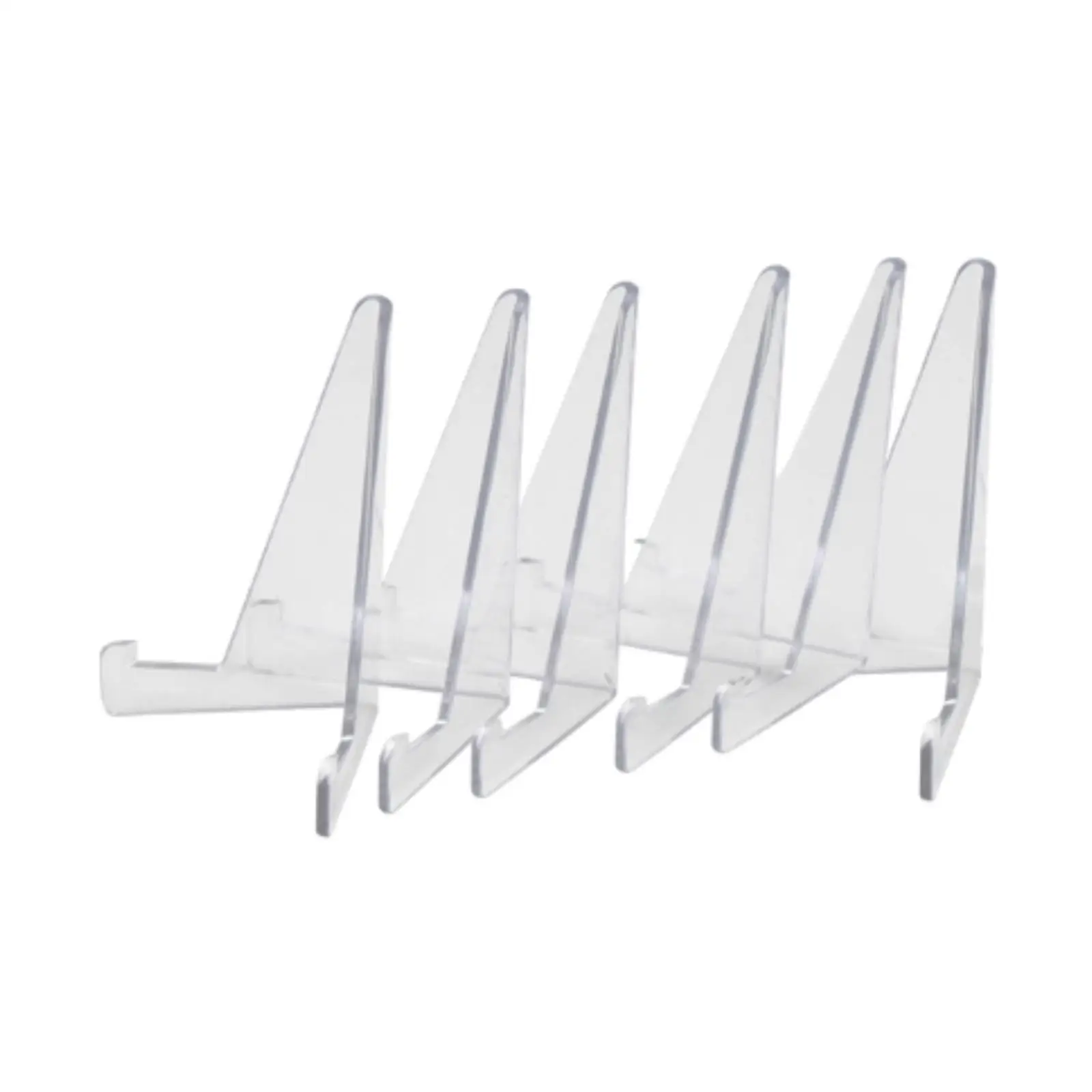 6x Football Card Display Stand Sleeves Compact Portable Multifunctional Clear Lightweight Displaying Anti Slip Display Shelves