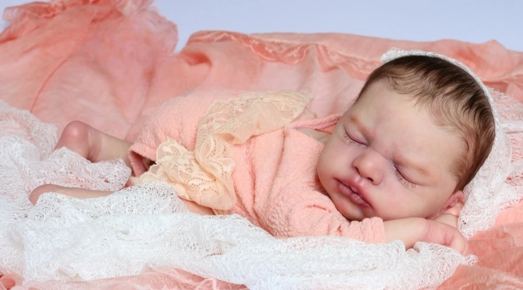 NPK 21 ''gran cantidad sin pintar piezas de muñeca sin terminar Kit de muñeca Reborn Everlee Baby Sleeping Color fresco